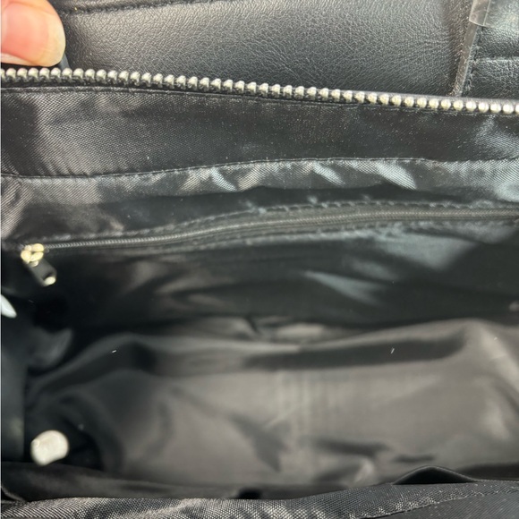 Michel Germain Brand New Black Double Handle Plus Shoulder Strap. Vegan Leather - Picture 10 of 11